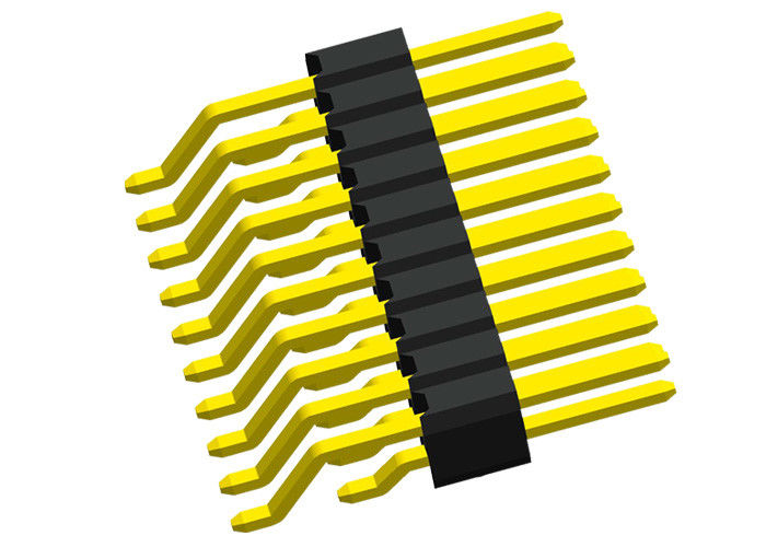 Tipo horizontal preto 1.27mm de SMT do encabeçamento dobro do Pin da fileira do encabeçamento do Pin de 2x20