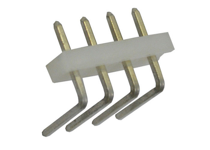 Placa de 4 Pin para embarcar o ângulo direito do encabeçamento do Pin através do passo do furo 5.08mm