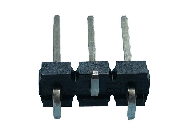 Tipo passo de SMT do conector do encabeçamento do Pin da fileira de 3 Pin único do preto 5.08x2.5mm