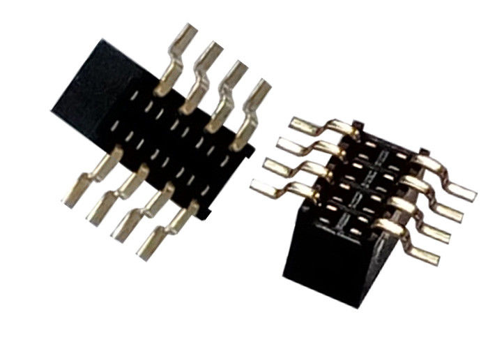 Do conector fêmea do encabeçamento de 8 Pin tipo 1.27mm x 3.4mm de SMT da fileira único