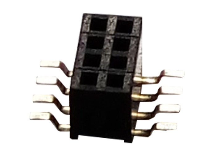 Do conector fêmea do encabeçamento de 8 Pin tipo 1.27mm x 3.4mm de SMT da fileira único