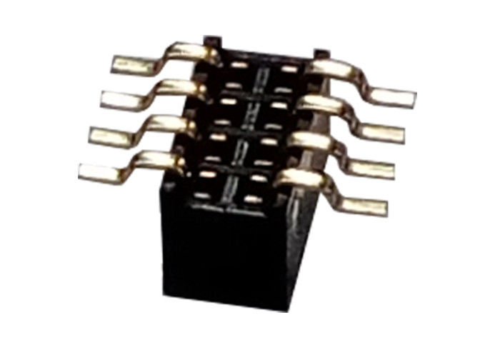 Do conector fêmea do encabeçamento de 8 Pin tipo 1.27mm x 3.4mm de SMT da fileira único