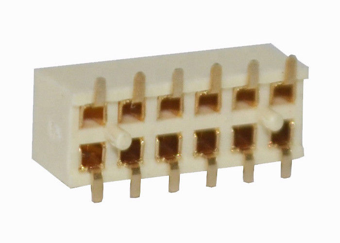Do conector fêmea do PWB do conector do encabeçamento de 12 Pin tipo duplo passo de SMT da fileira de 2.0mm