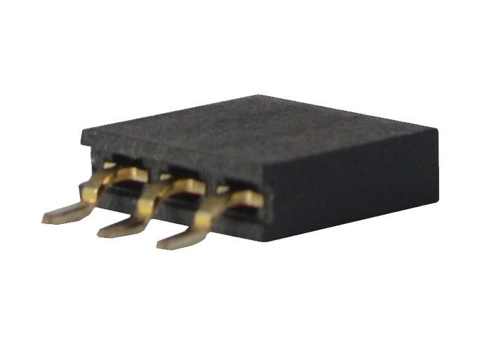 Conector fêmea SMT horizontal do encabeçamento da única fileira conector do passo de 2,54 milímetros