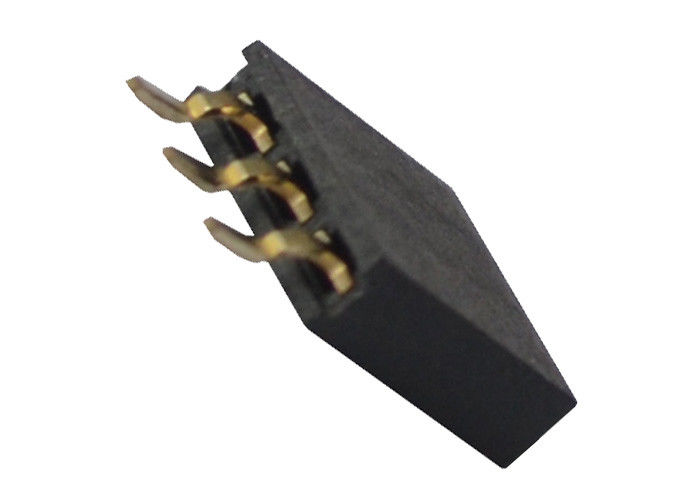 Conector fêmea SMT horizontal do encabeçamento da única fileira conector do passo de 2,54 milímetros