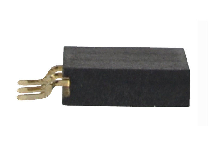 Conector fêmea SMT horizontal do encabeçamento da única fileira conector do passo de 2,54 milímetros