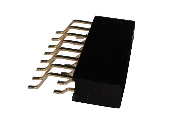 Tipo fêmea 16 Pin do conector 2.54mm SMT do encabeçamento da fileira dobro horizontal