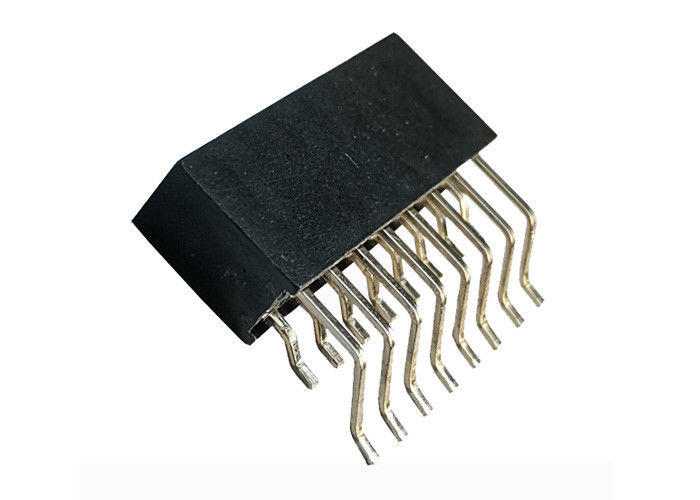 Tipo fêmea 16 Pin do conector 2.54mm SMT do encabeçamento da fileira dobro horizontal