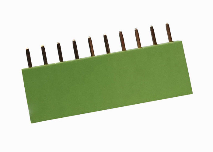 Verde dobro reto do conector do encabeçamento da fileira 2,54 Pin fêmea do encabeçamento 10 do milímetro