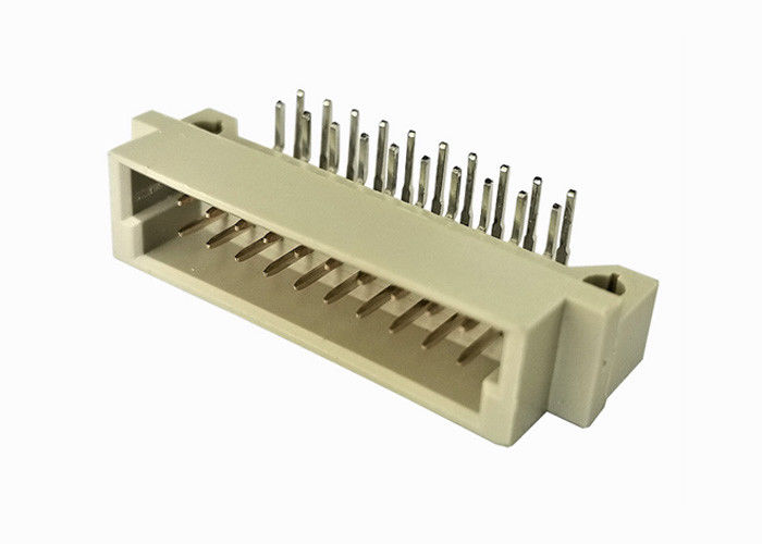 RUÍDO dobro 41612 do conector do encabeçamento do Pin da fileira encabeçamento masculino do PWB do ângulo direito de 10 Pin