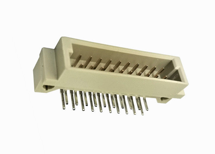 RUÍDO dobro 41612 do conector do encabeçamento do Pin da fileira encabeçamento masculino do PWB do ângulo direito de 10 Pin