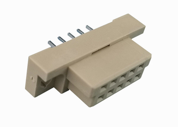 180 material de bronze do contato do Pin do encabeçamento 2x5 da fileira do conector dois do RUÍDO 41612 do grau
