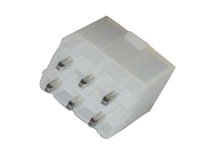 Passo do conector 4.2mm da bolacha do Pin da série 6 de R, conector terminal reto do alojamento