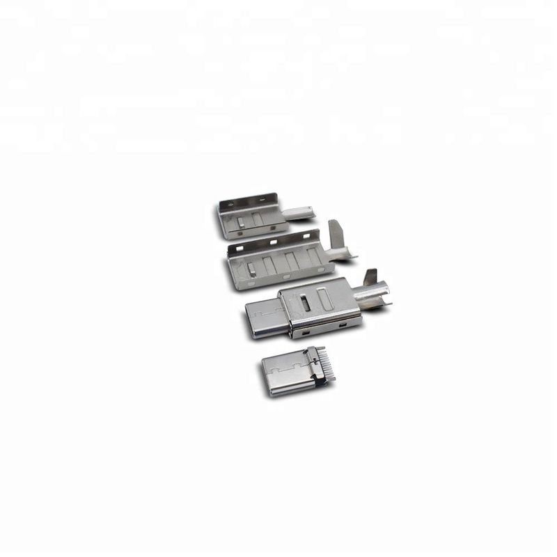 Cobre do conector do Pin USB C do homem 24 com teste completo de carregamento da função 100%