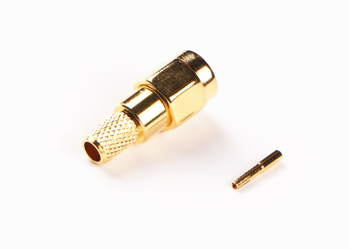 Conector da antena da impedância 50Ω RF, conector da montagem do painel de SMA para o espaço aéreo