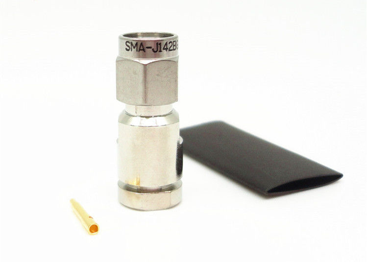 O conector folheado a níquel da tomada de SMA, conector coaxial 335VRMS do RF avaliou a tensão
