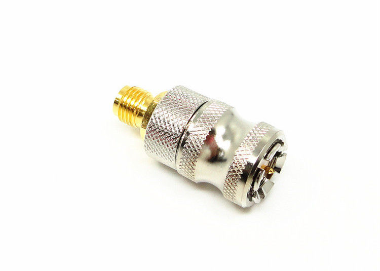 Alta frequência folheado a níquel do conector da montagem do conector SOSMA da antena da impedância 50Ω RF