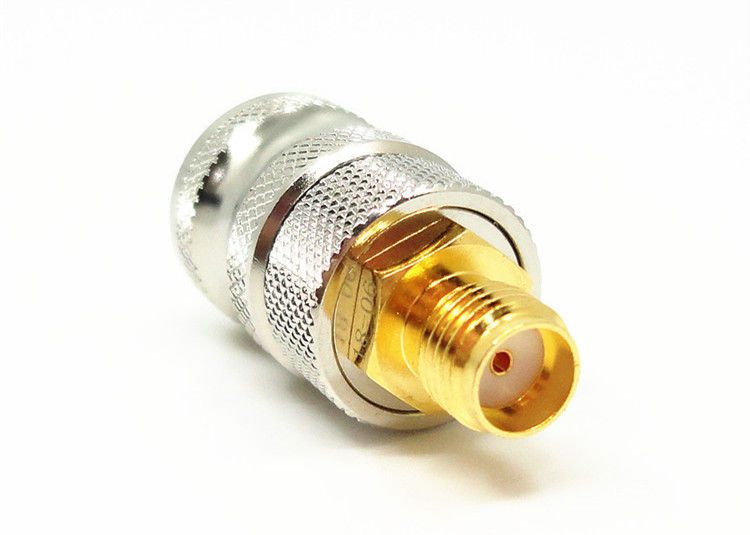 Alta frequência folheado a níquel do conector da montagem do conector SOSMA da antena da impedância 50Ω RF