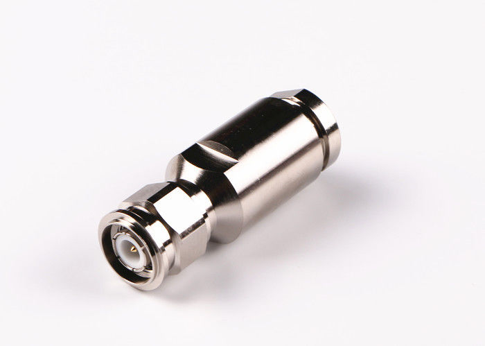 Conector folheado a níquel do ângulo direito de TNC, conector co-axial VSMR ≤1.3 de TNC