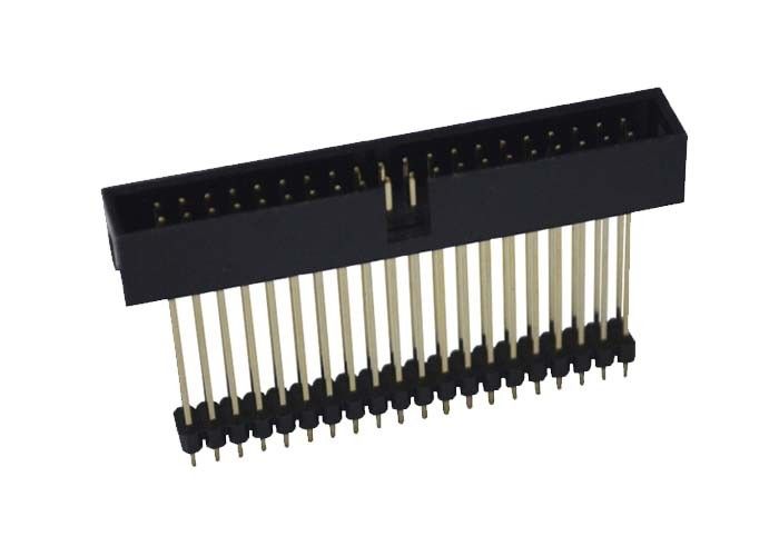 Placa do PWB 2,0 do passo do conector 40 do Pin milímetros de tipo reto plástico duplo do MERGULHO