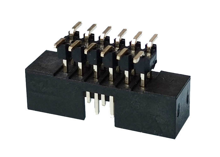 Tipo fio de SMT do conector do encabeçamento da caixa plástica para embarcar o passo do conector 2mm
