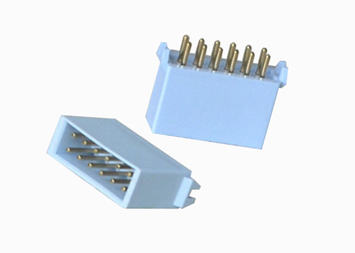 Caixa reta do conector azul do encabeçamento do Pin do MERGULHO 12 tipo passo de 180 graus de 2.54mm