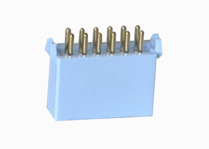 Caixa reta do conector azul do encabeçamento do Pin do MERGULHO 12 tipo passo de 180 graus de 2.54mm