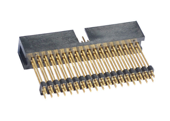 Conector reto de bronze do encabeçamento do encabeçamento 2.54mm do Pin do contato 18 para a placa do PWB