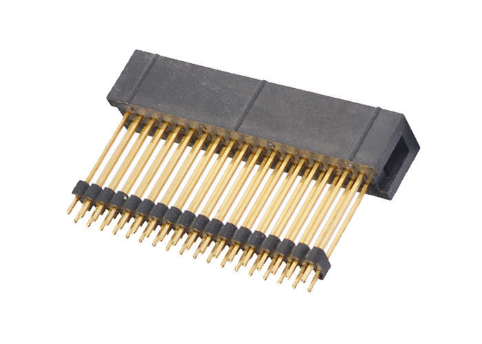 Conector reto de bronze do encabeçamento do encabeçamento 2.54mm do Pin do contato 18 para a placa do PWB