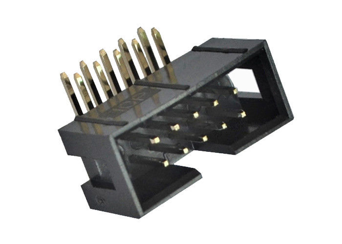 conector do encabeçamento da caixa de 2.54mm 90 ﹣ 40℃ dos pinos 3.0AMP do encabeçamento do grau a +105℃
