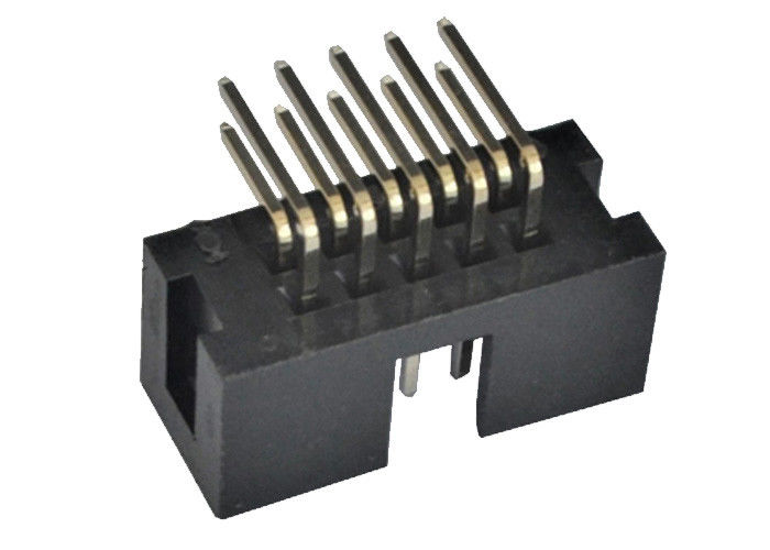 conector do encabeçamento da caixa de 2.54mm 90 ﹣ 40℃ dos pinos 3.0AMP do encabeçamento do grau a +105℃