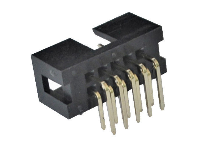 conector do encabeçamento da caixa de 2.54mm 90 ﹣ 40℃ dos pinos 3.0AMP do encabeçamento do grau a +105℃