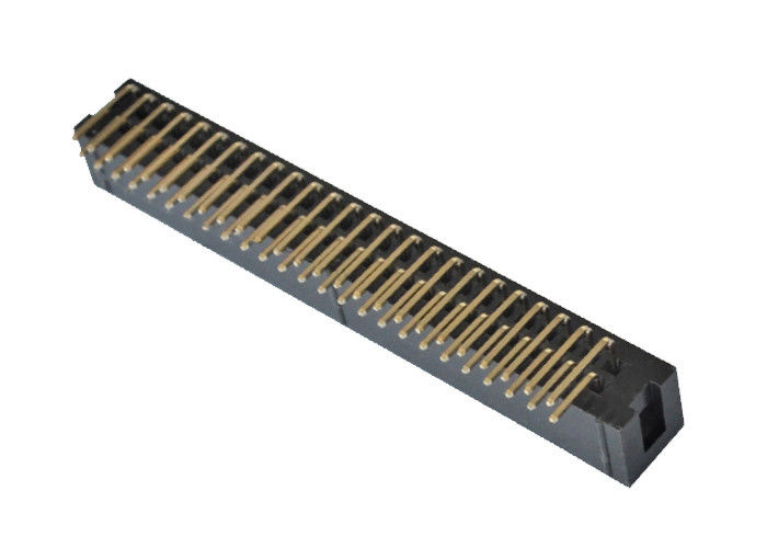 Encabeçamento em forma de caixa do Pin do passo 50 do grau 2.54mm do conector 90 do PWB do ângulo direito