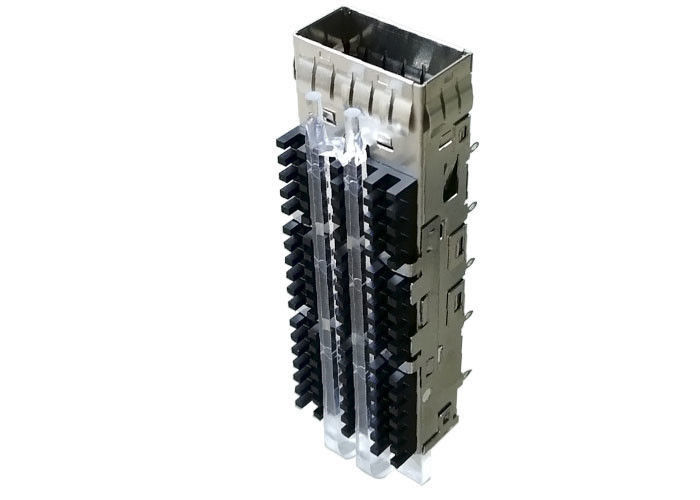 Porto do conector da gaiola de SFP da gaiola de QSFP único para o módulo QSFP14 ótico