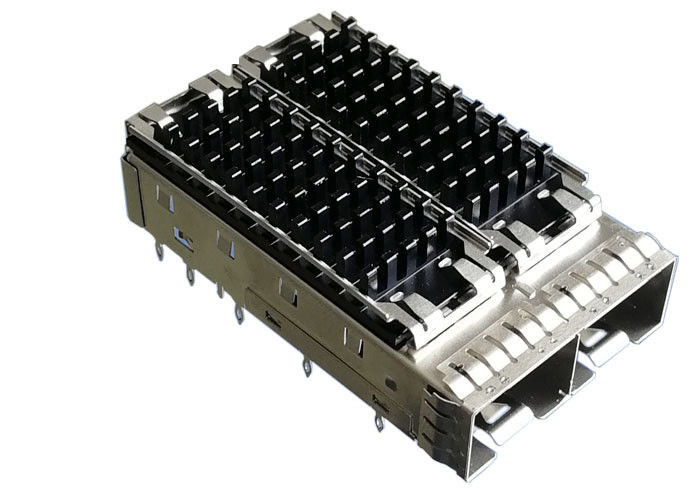 O dissipador de calor 2 move o conector da gaiola de SFP do metal Pin do ajuste de imprensa de 3,05 milímetros