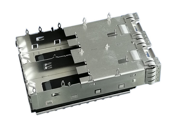 O dissipador de calor 2 move o conector da gaiola de SFP do metal Pin do ajuste de imprensa de 3,05 milímetros