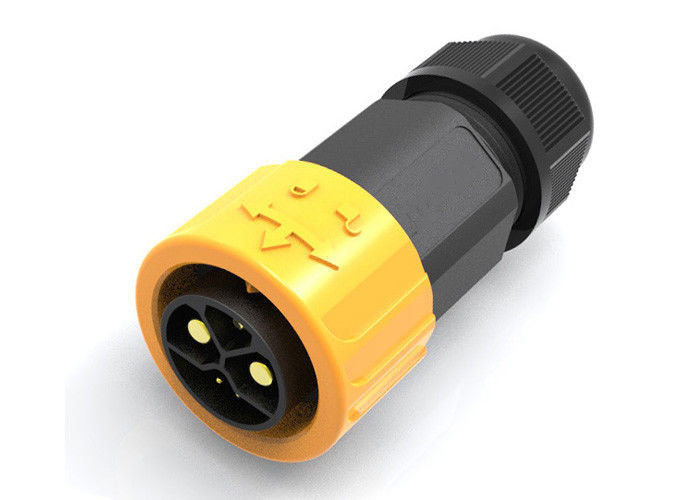 Impulso de IP67 M23 que trava o selo impermeável masculino do silicone do conector de cabo para carregar