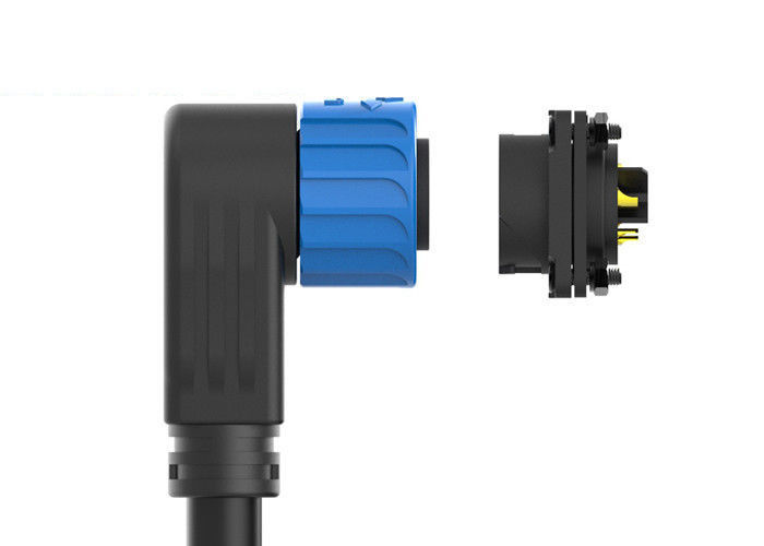 Impulso de IP67 M23 que trava o selo impermeável masculino do silicone do conector de cabo para carregar