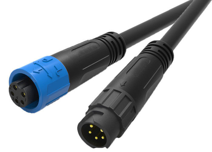 Os dados do poder combinados Waterproof o Pin da baioneta 5 do conector de cabo para a iluminação do diodo emissor de luz