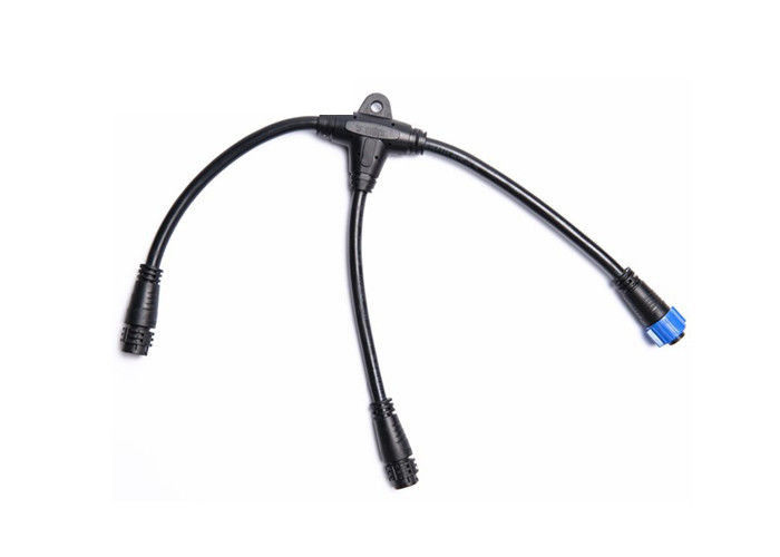Conector de cabo impermeável leve exterior do diodo emissor de luz, conector impermeável do divisor T de 3 Pin