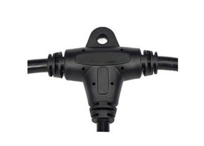 Tipo impermeável bonde do conector de cabo T de 3 maneiras - tomada do conector da fiação de 2 Pin